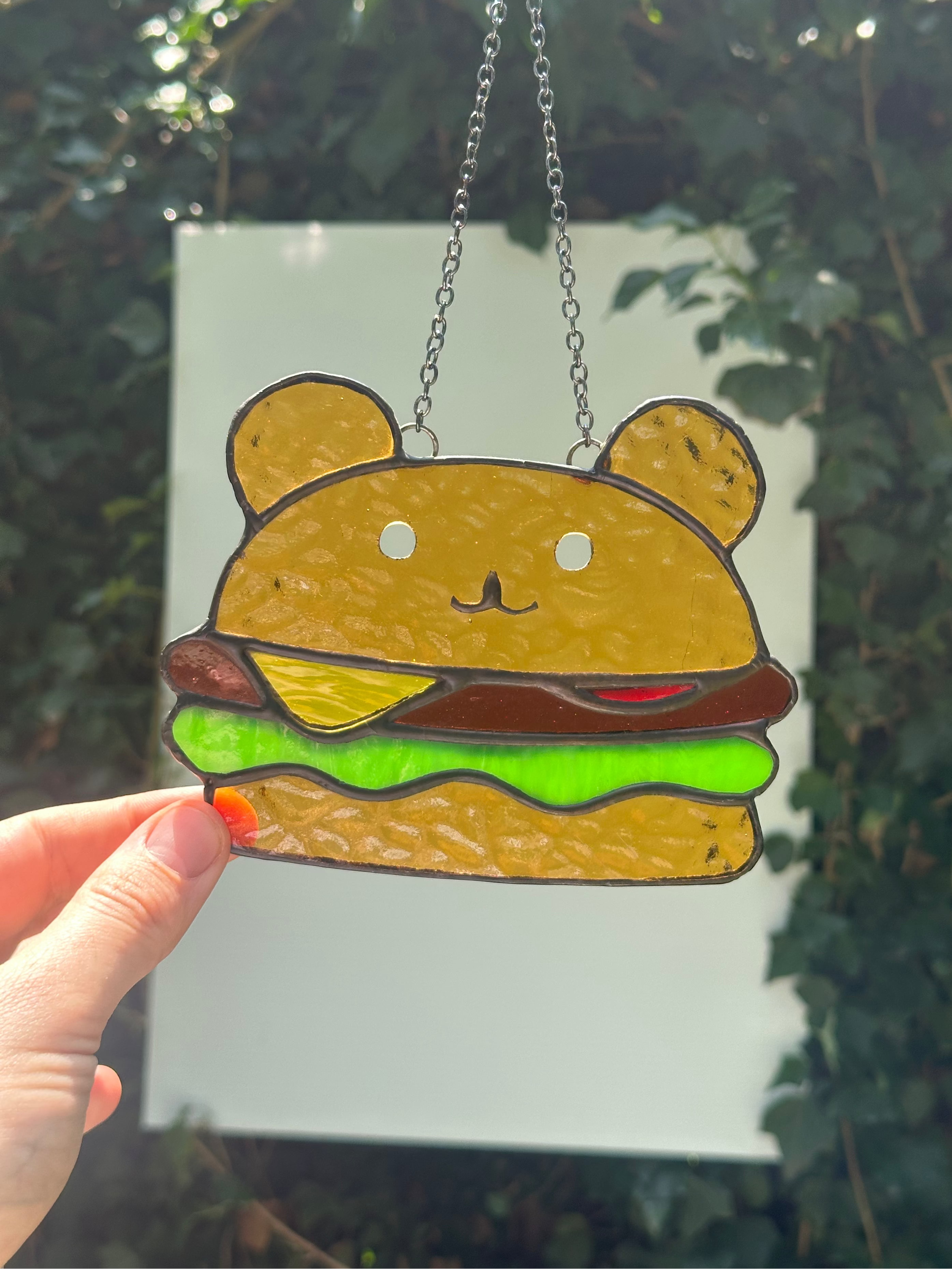 Stained Glass Bear Burger