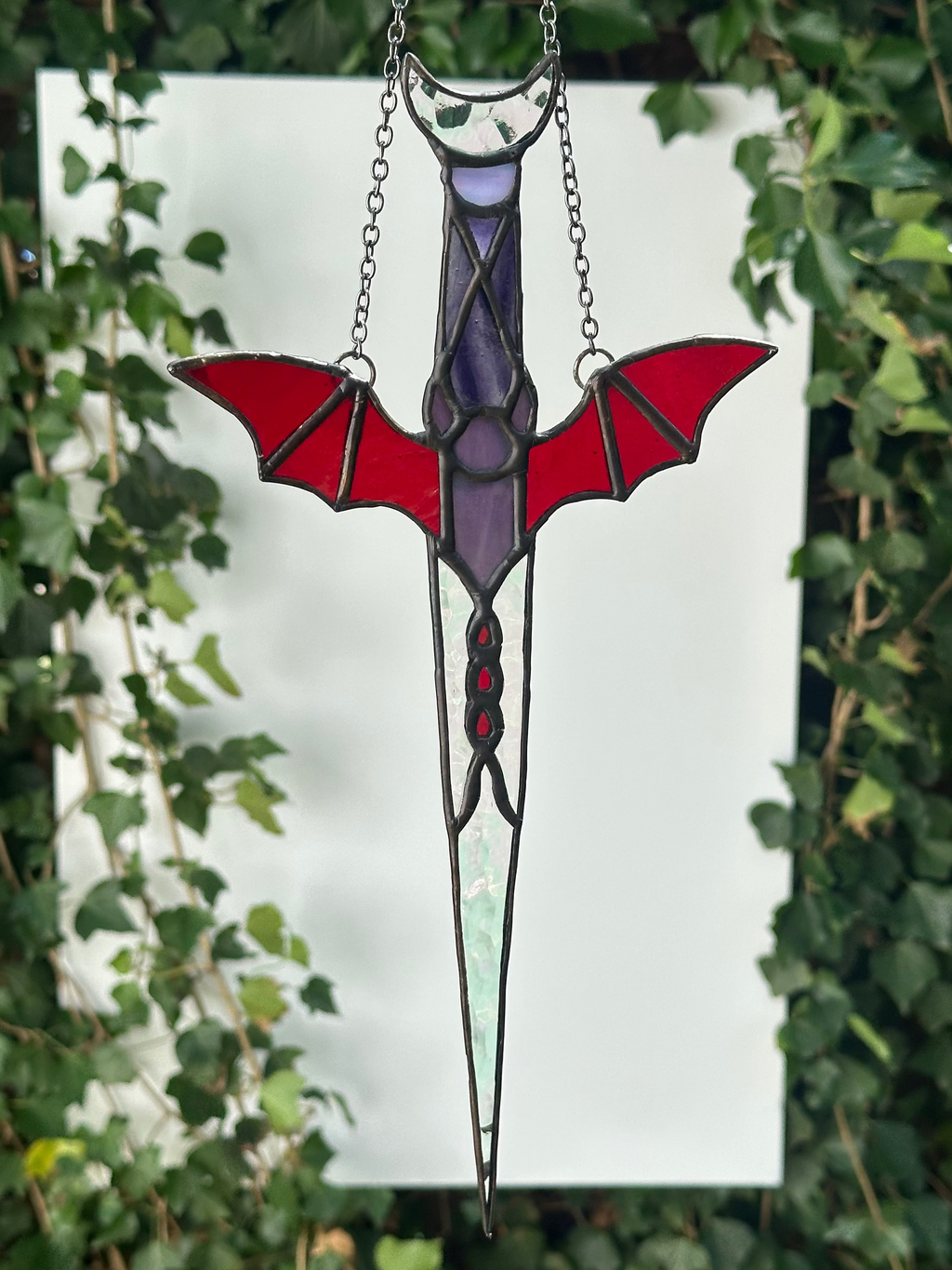 Stained Glass Bat Dagger