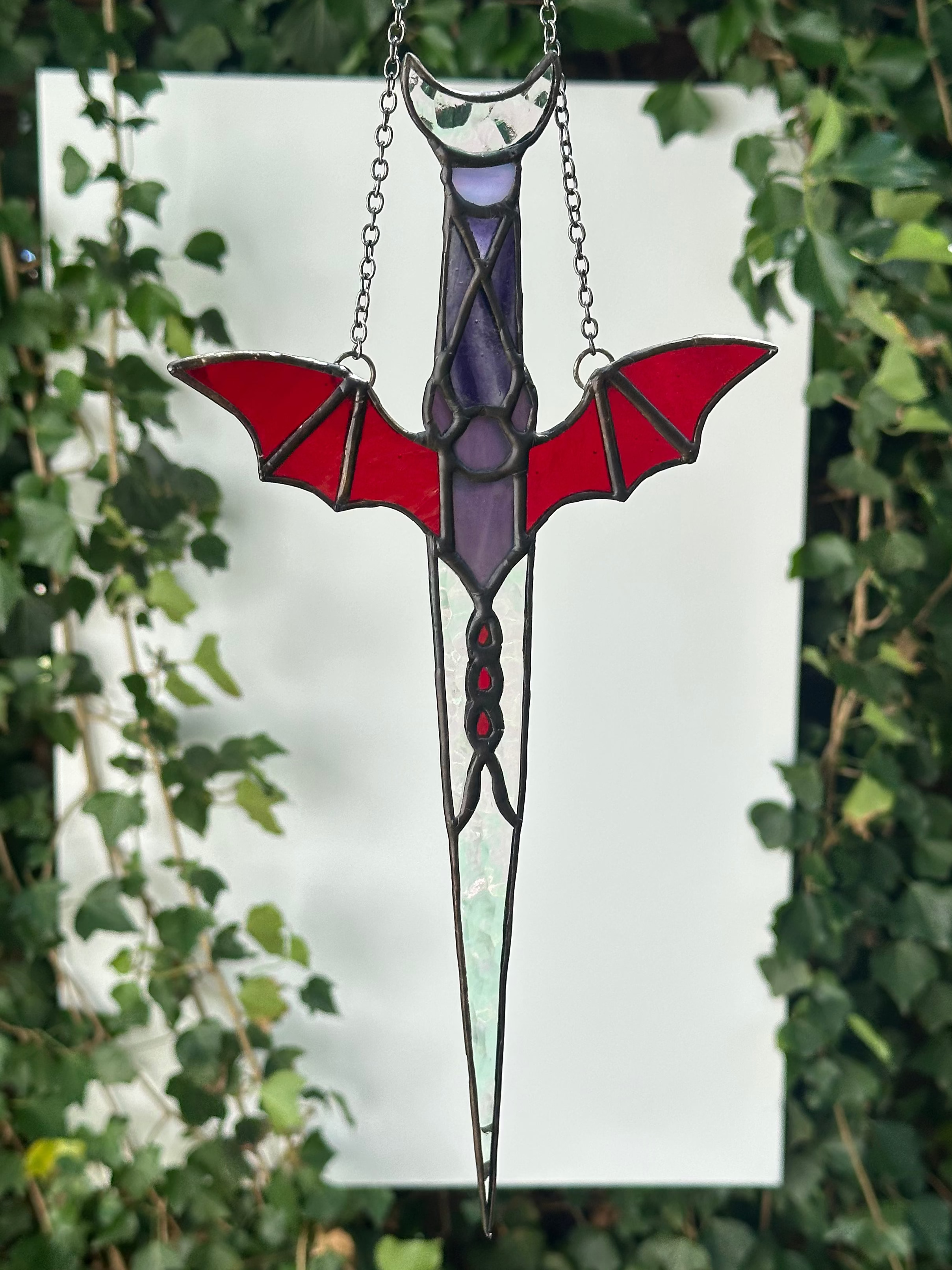 Stained Glass Bat Dagger